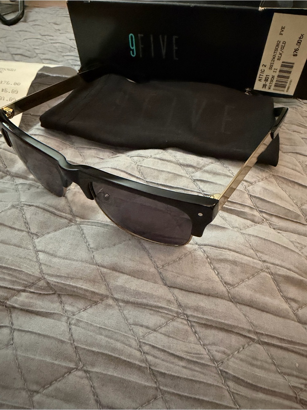 Men’s Black Clubmaster Sunglasses - Watson 2 - Picture 2 of 10